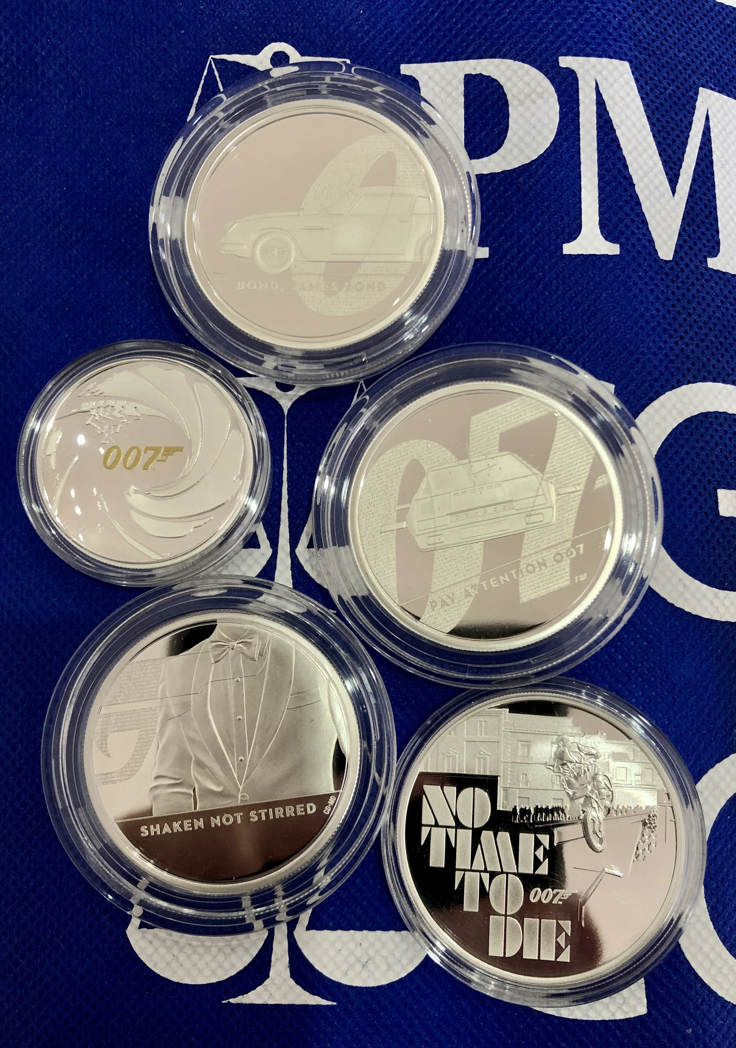 James Bond Showcase — Numistacker Numismatic Services